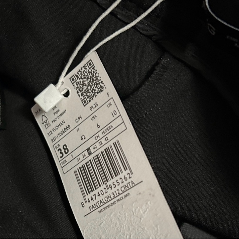 Mango COMBINED TROUSERS WITH BELT size 6